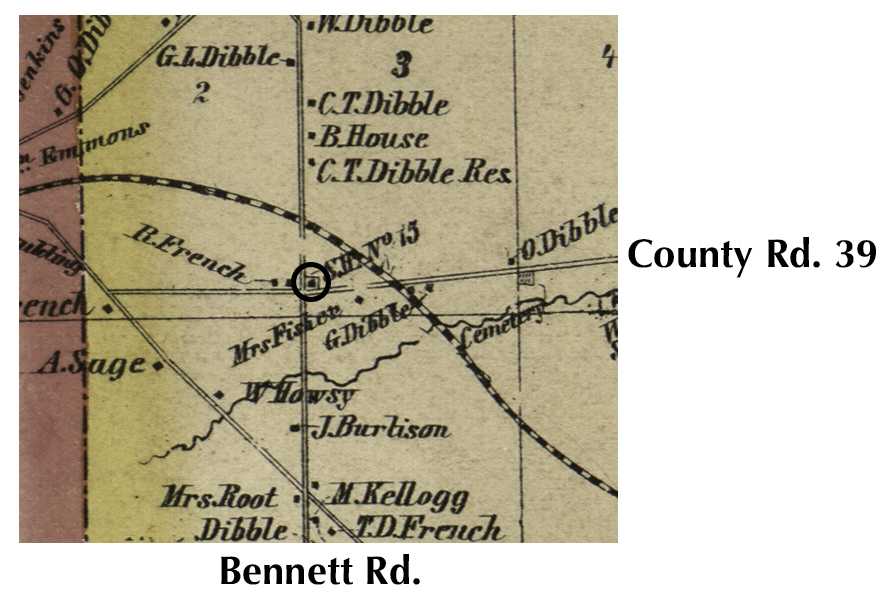 Dibble School House Map Location
